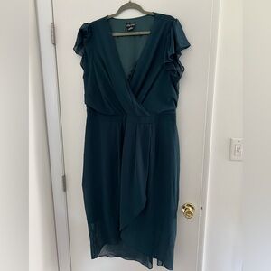 City Chic Deep Teal Midi Dress